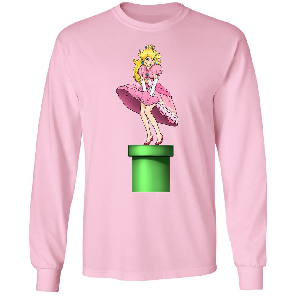 Long Sleeve T-Shirt - 2B43CEQT - Light Pink - 3