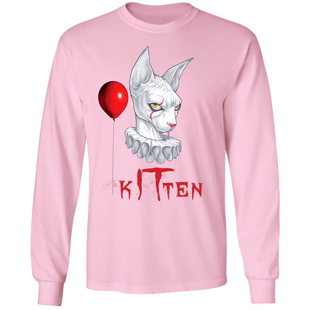 Long Sleeve T-Shirt - FJ2YSV8H - Light Pink - 3