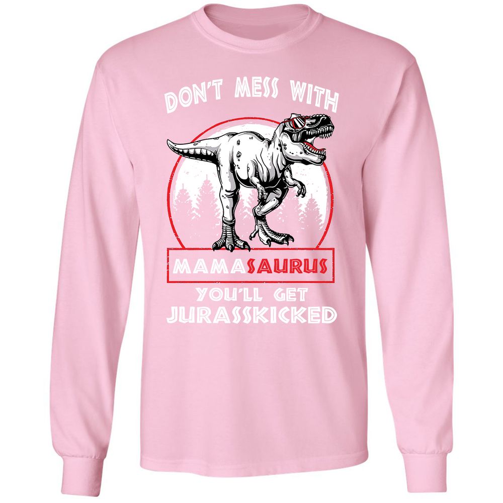 Long Sleeve T-Shirt - NK2K4H3Q - Light Pink - 3