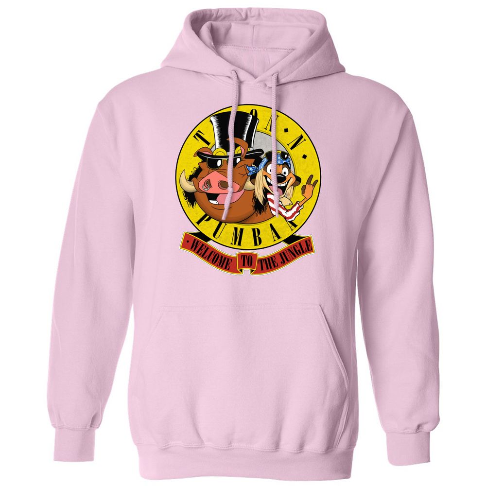 Classic Unisex Hoodie - Black - Light Pink - 3