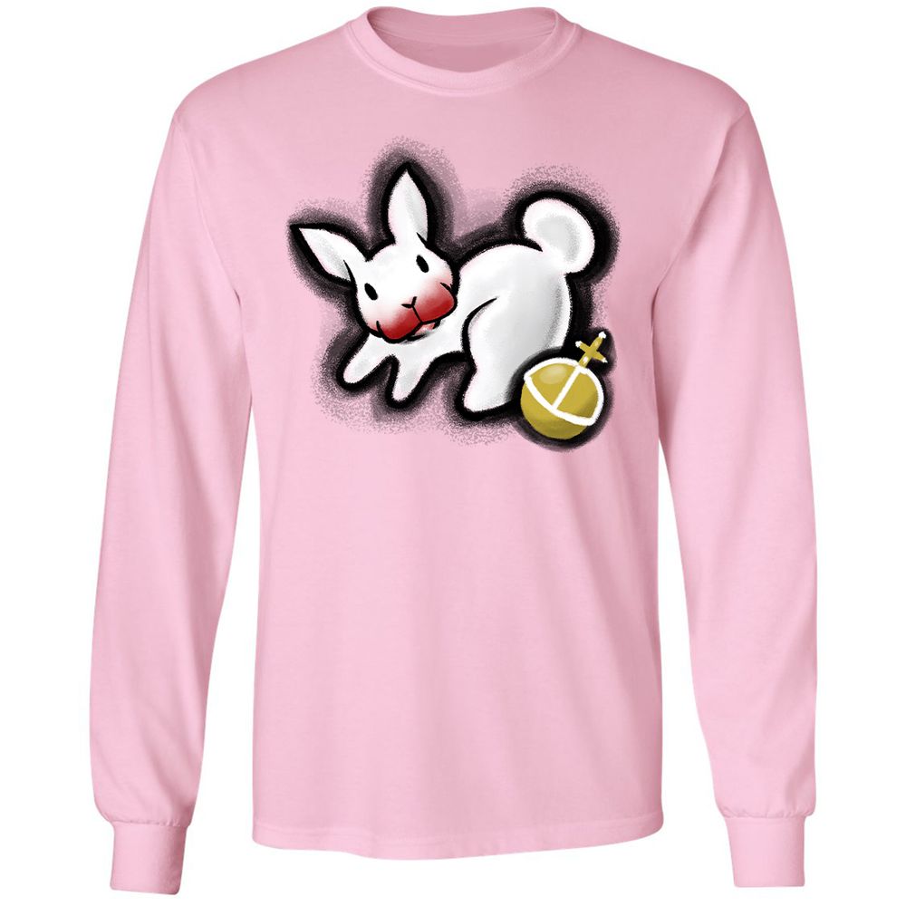 Long Sleeve T-Shirt - Y8WBPG5M - Light Pink - 3