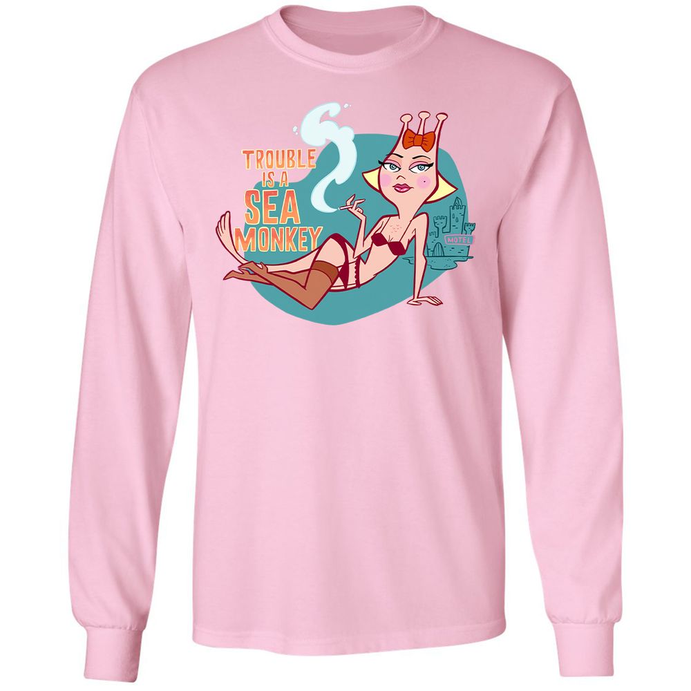Long Sleeve T-Shirt - FBPC91QM - Light Pink - 3