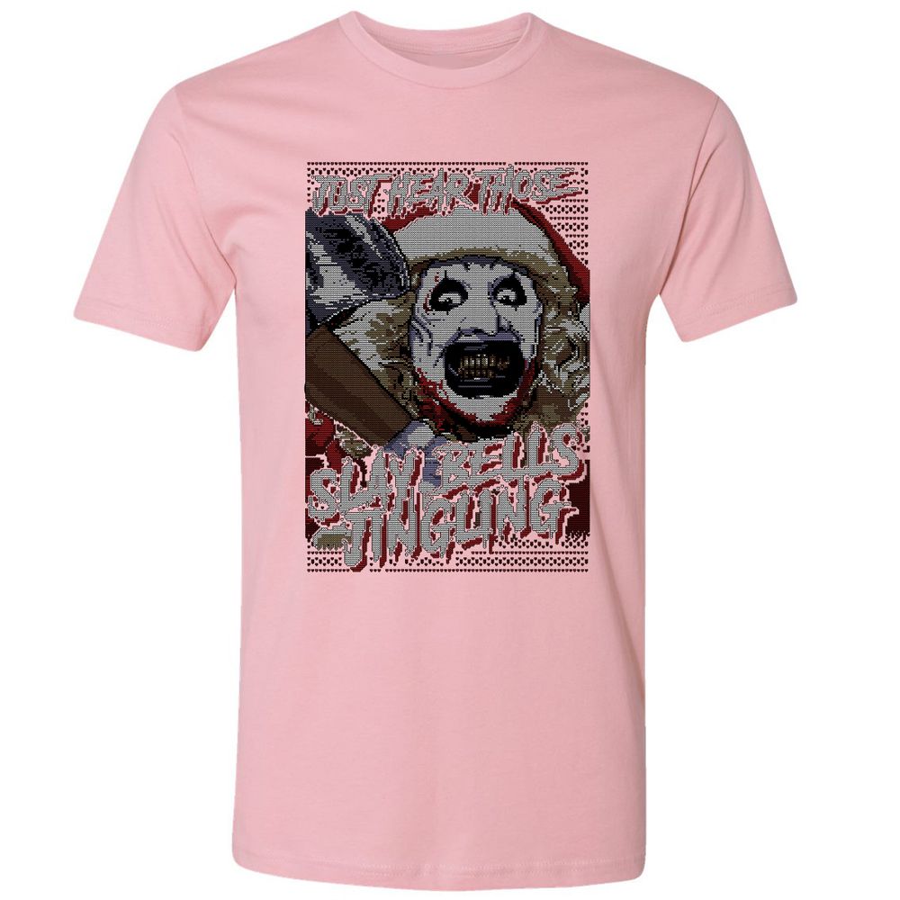 Slay Bells Jingling Premium Unisex T-Shirt - Light Pink - 3