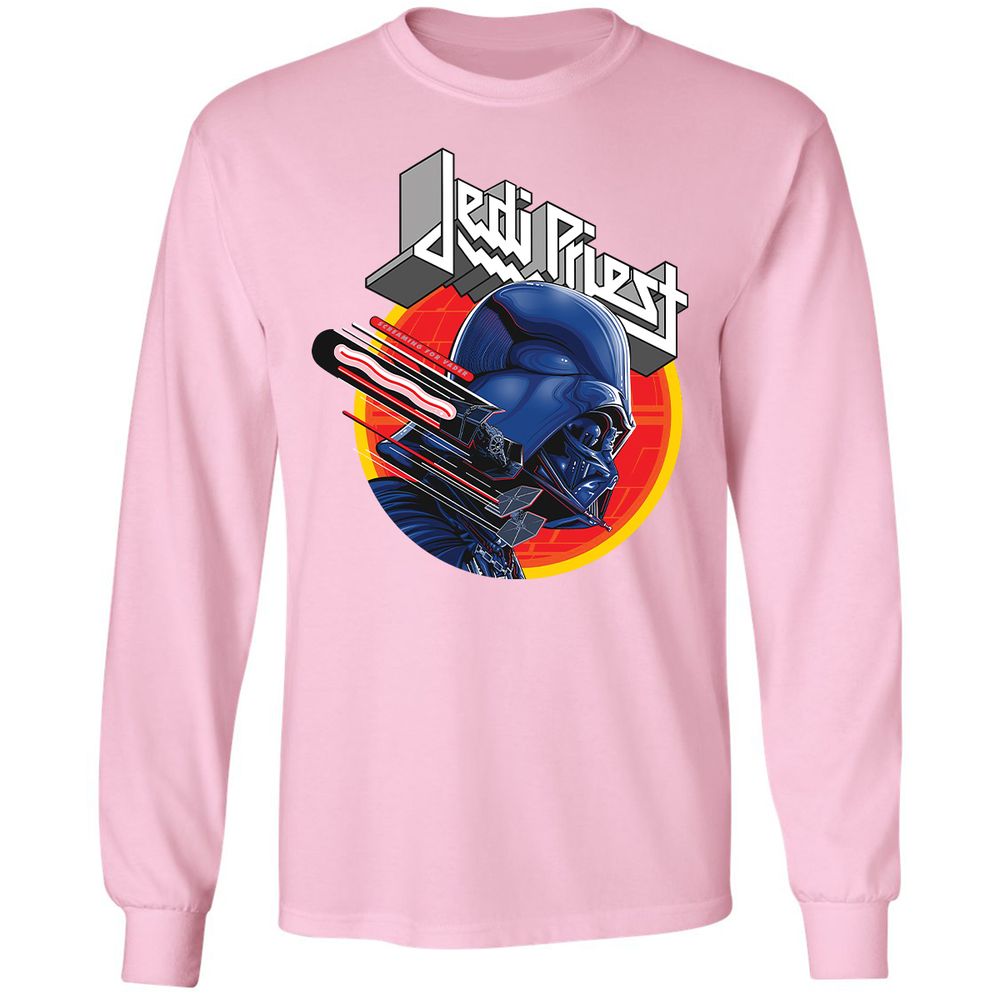 Long Sleeve T-Shirt - XFDWZ8G7 - Light Pink - 3