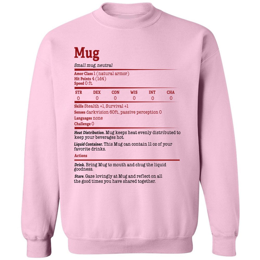 Classic Unisex Sweatshirt - X88NG3P1 - Light Pink - 3