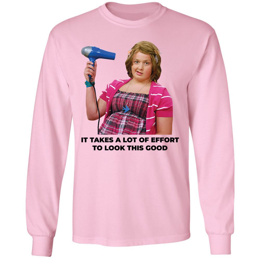 Long Sleeve T-Shirt - DTKSH2X6 - Light Pink - 3