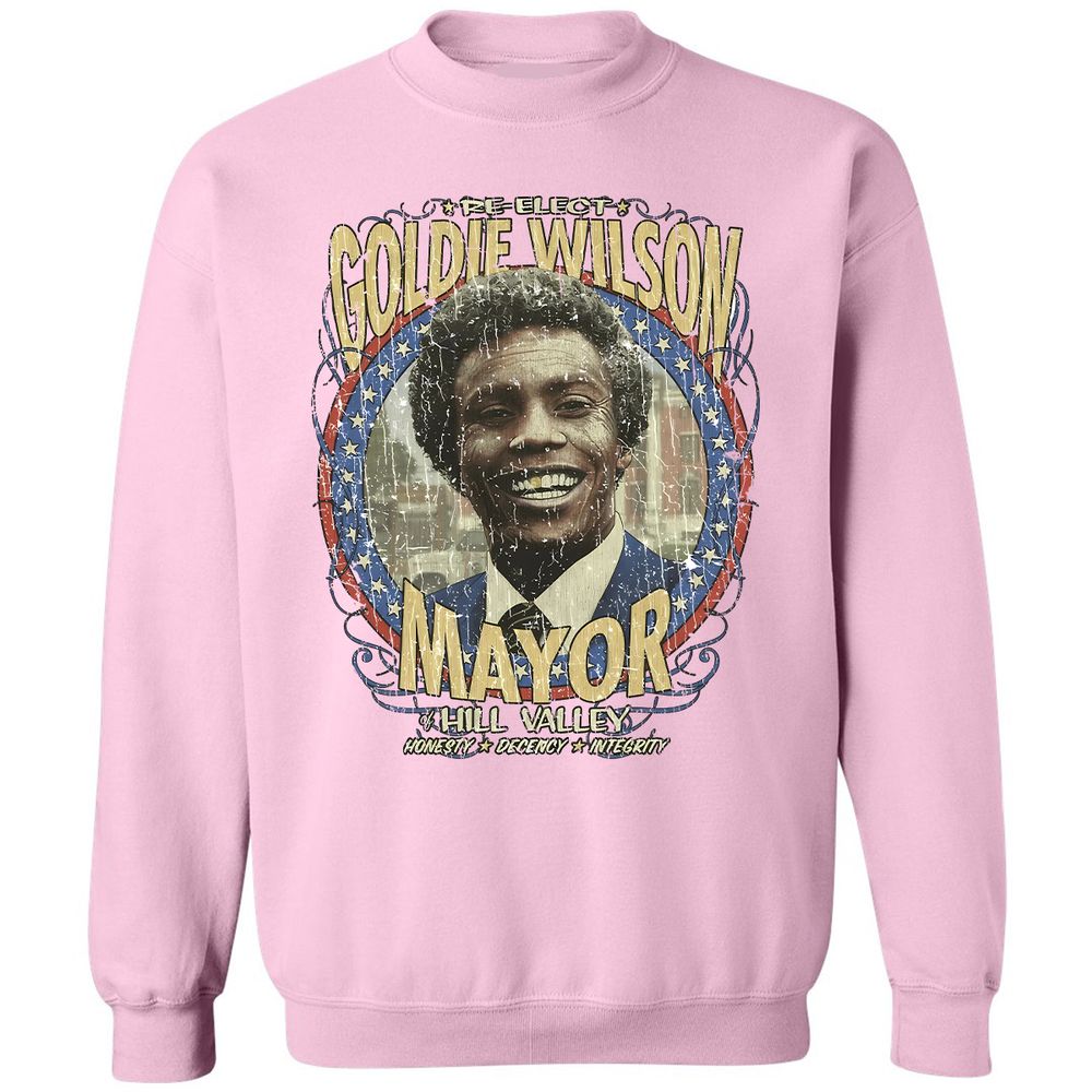 Re-Elect Mayor Goldie Wilson - Light Pink - 3