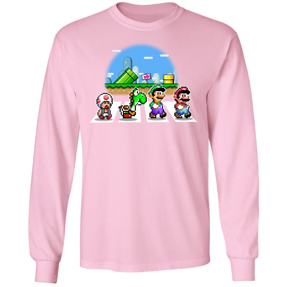 Long Sleeve T-Shirt - P9Z5XDJS - Light Pink - 3