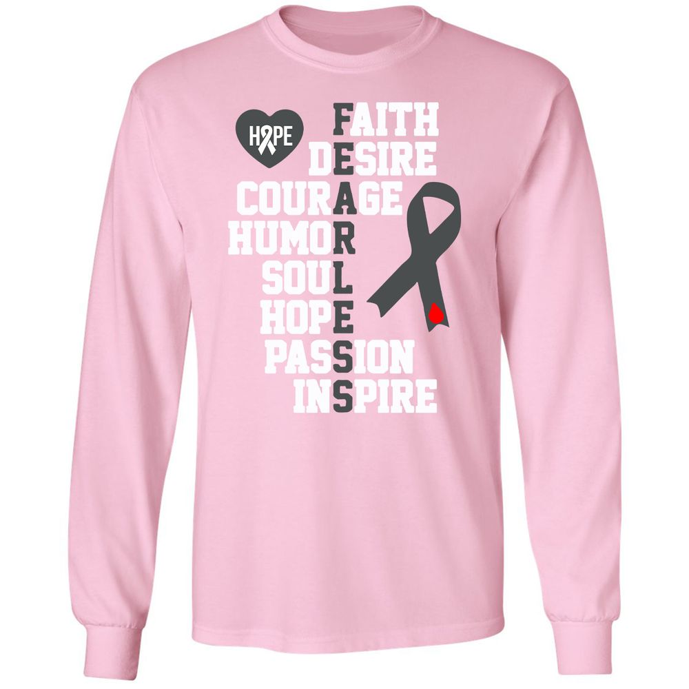 Long Sleeve T-Shirt - YZALFBHP - Light Pink - 3