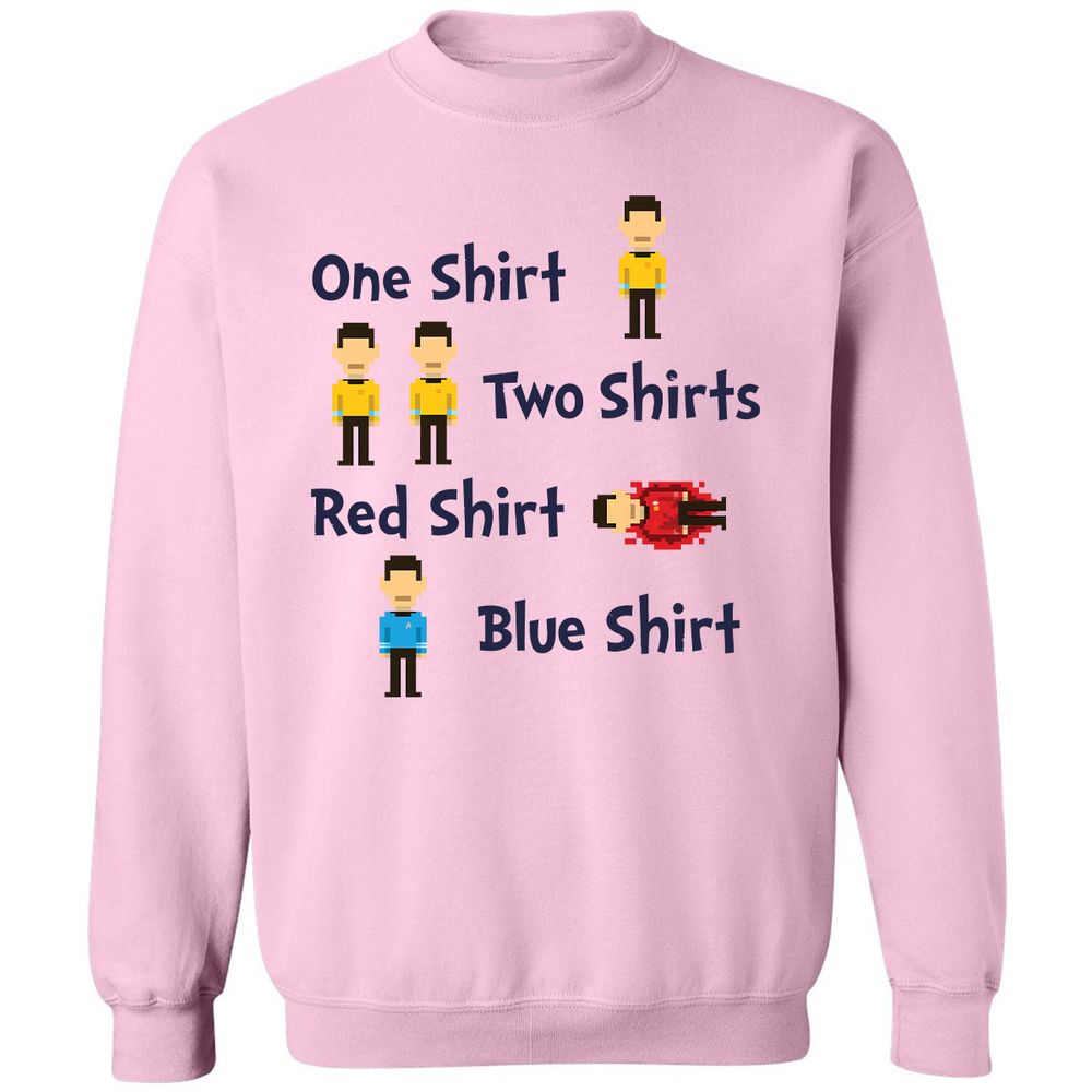 Red Shirt, Blue Shirt - Light Pink - 3