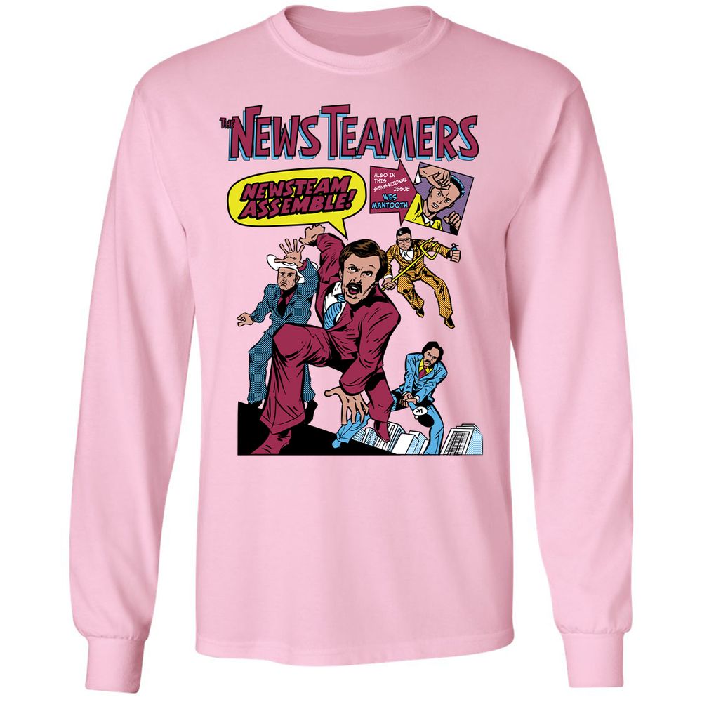 Long Sleeve T-Shirt - PCX4YKFJ - Light Pink - 3