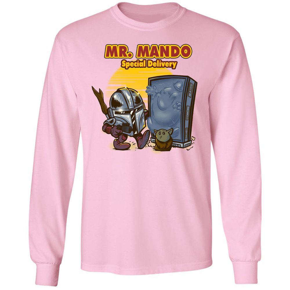 Long Sleeve T-Shirt - ZZYXTF61 - Light Pink - 3
