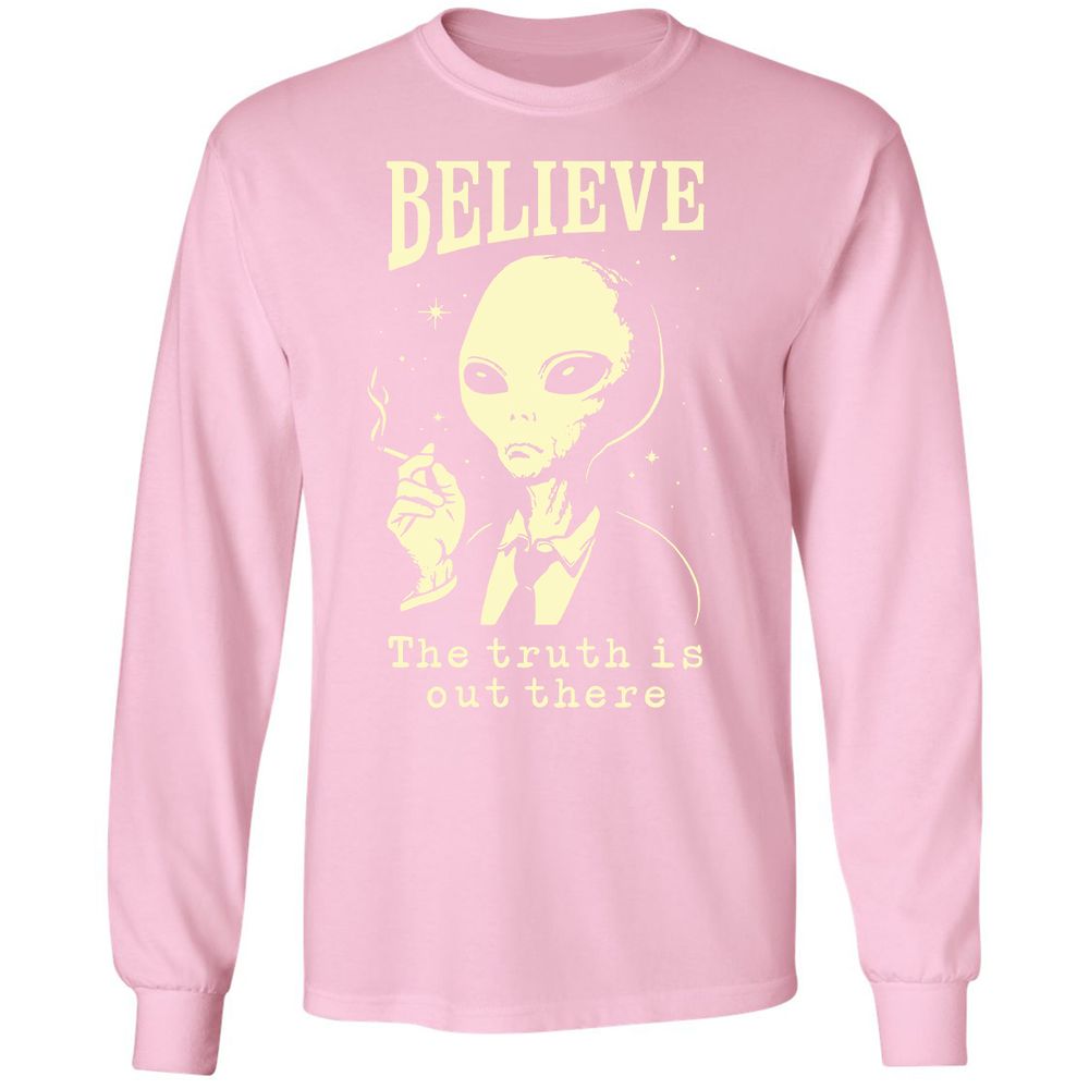Long Sleeve T-Shirt - C9RX7JD3 - Light Pink - 3