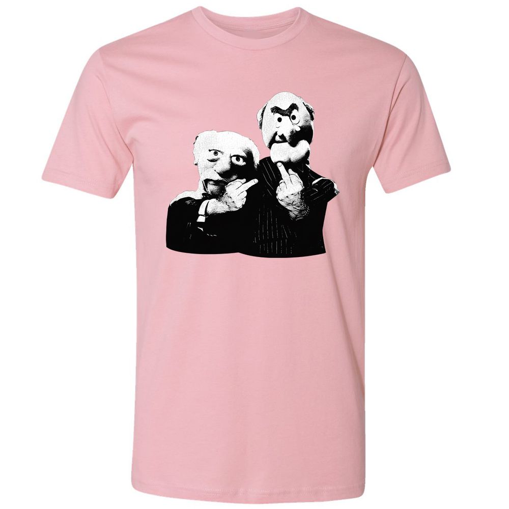 Statler and Waldorf Middle Finger - Light Pink - 3