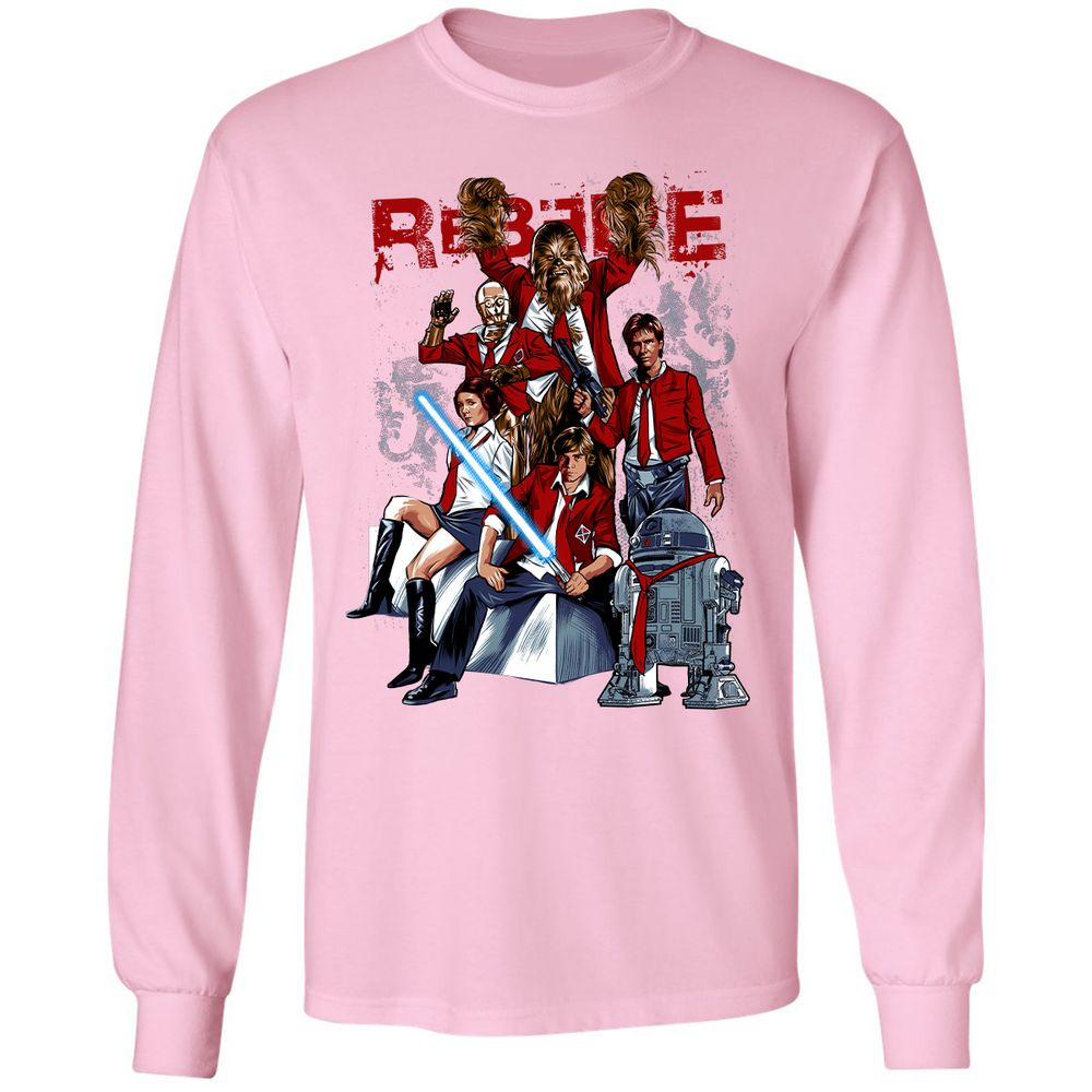 Long Sleeve T-Shirt - BGD3GXKL - Light Pink - 3