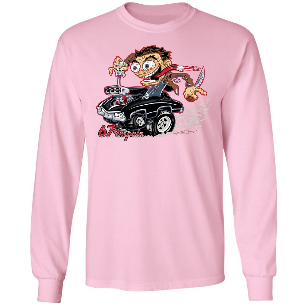 Long Sleeve T-Shirt - SY9DNQ79 - Light Pink - 3