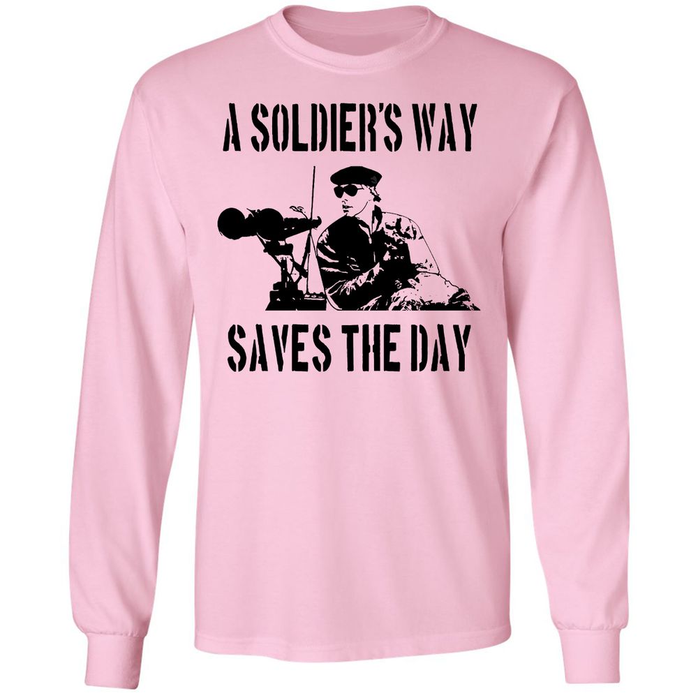 Long Sleeve T-Shirt - LBYWA434 - Light Pink - 3