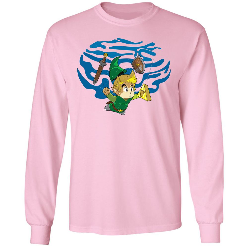 Long Sleeve T-Shirt - D3DEZA33 - Light Pink - 3