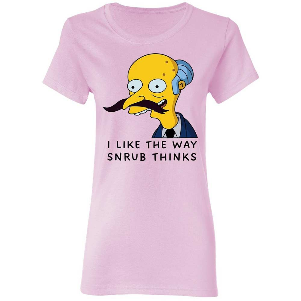 I Like the Way Snrub Thinks - Light Pink - 3