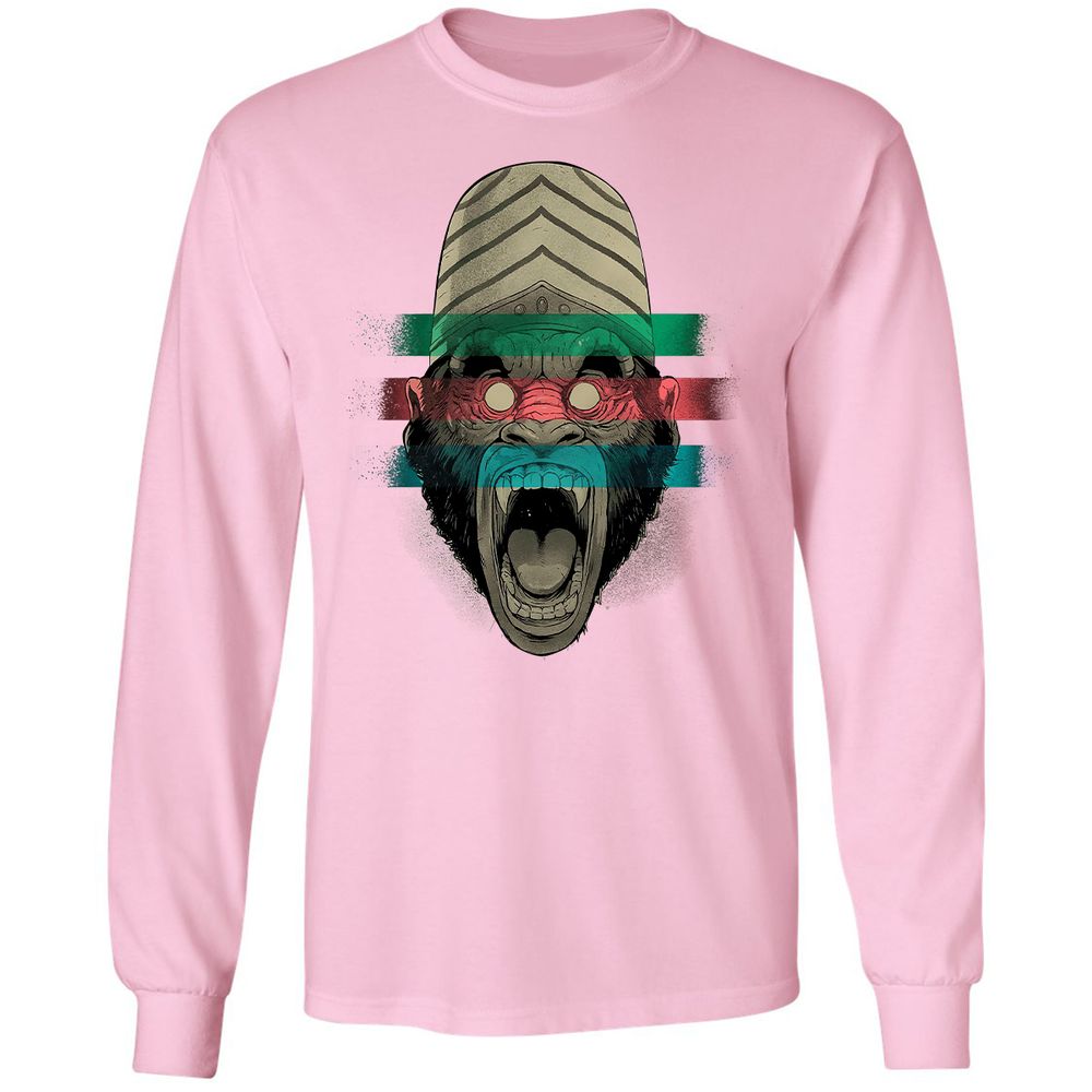 Long Sleeve T-Shirt - YMU5V3GW - Light Pink - 3