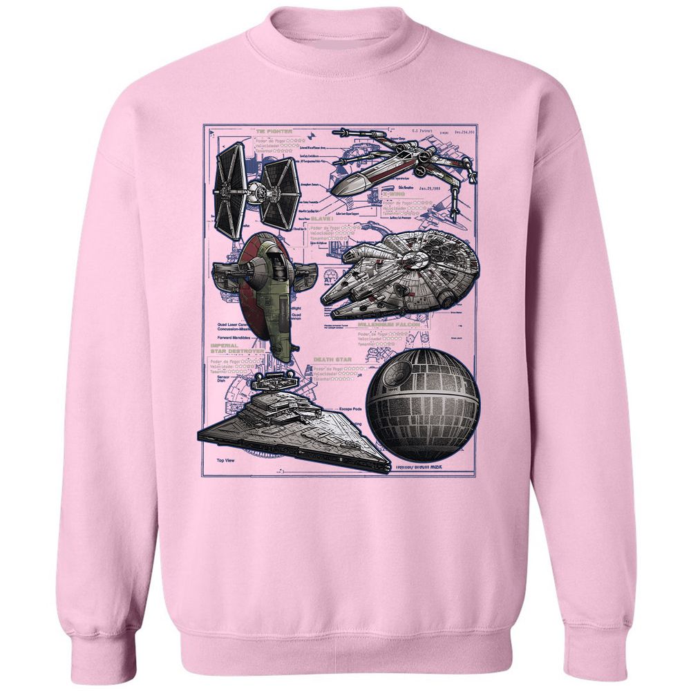 Classic Unisex Sweatshirt - PAE2F5H2 - Light Pink - 3