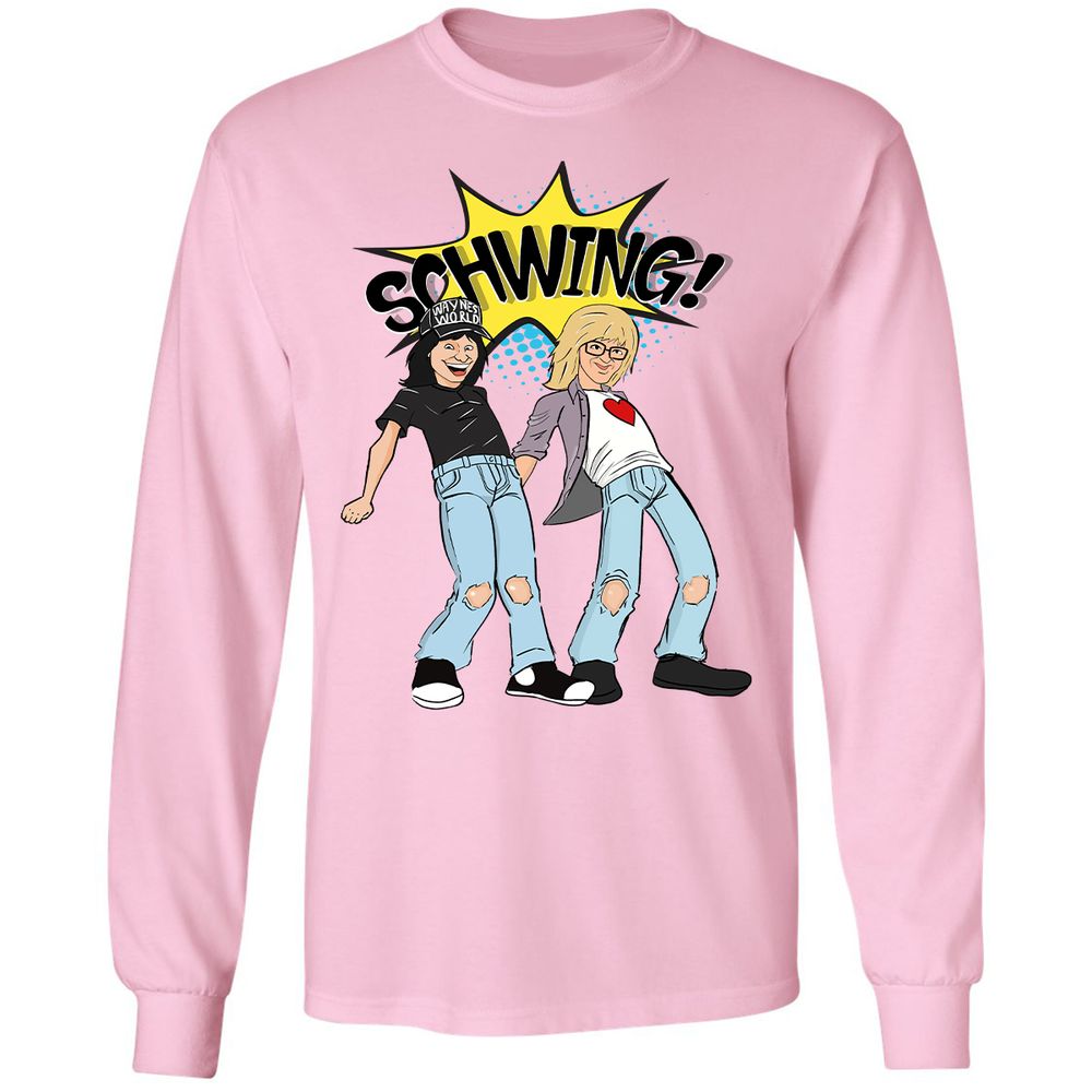 Long Sleeve T-Shirt - EBQ3QCQZ - Light Pink - 3