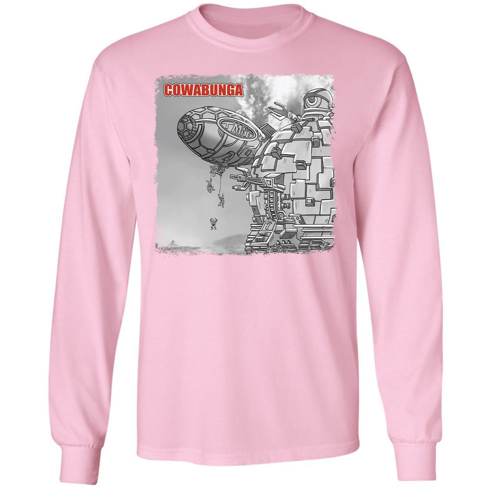 Long Sleeve T-Shirt - Q3CP6Y9S - Light Pink - 3