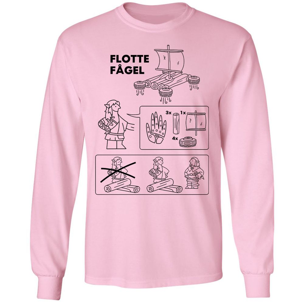 Long Sleeve T-Shirt - GYDLKMRZ - Light Pink - 3