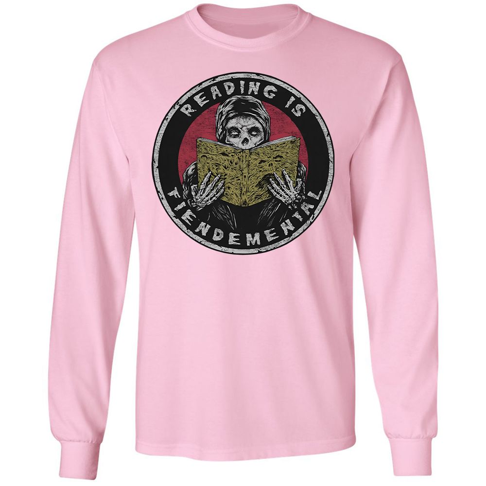 Reading Is Fiendemental - Light Pink - 3