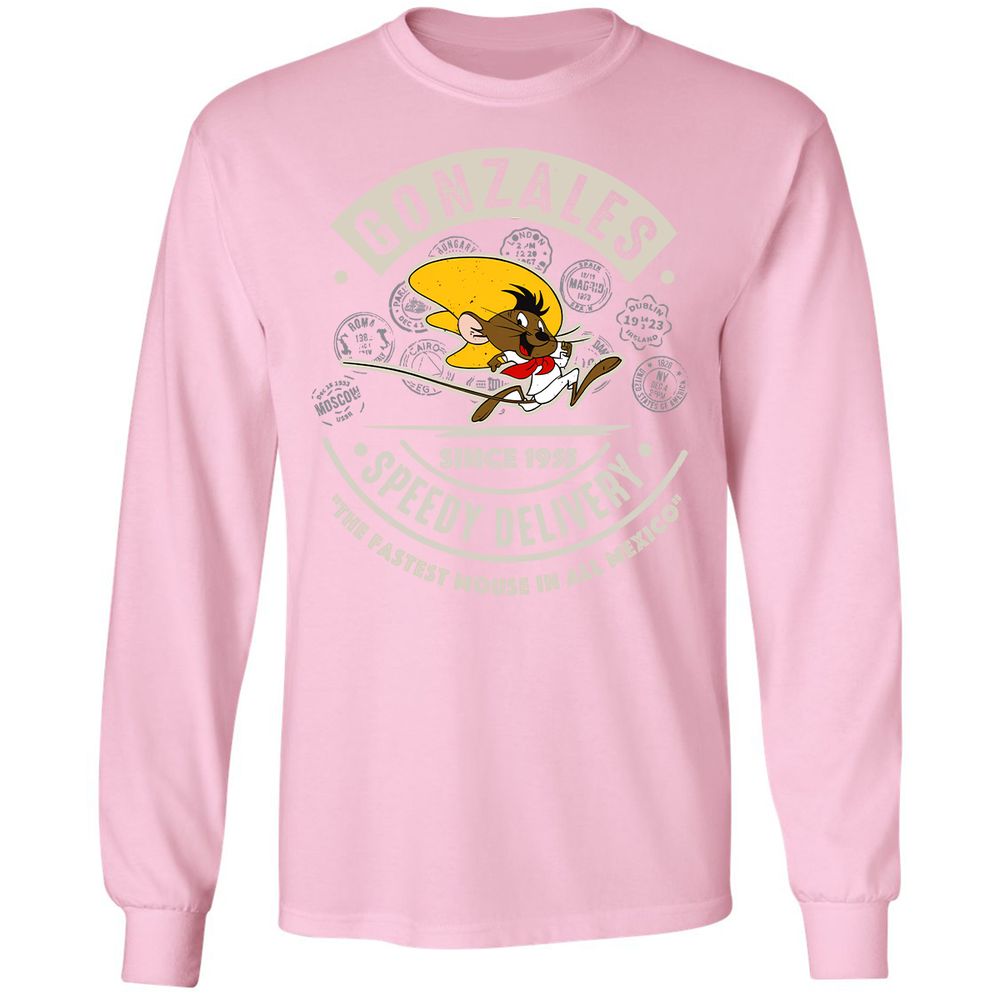 Long Sleeve T-Shirt - YRKE4GL3 - Light Pink - 3
