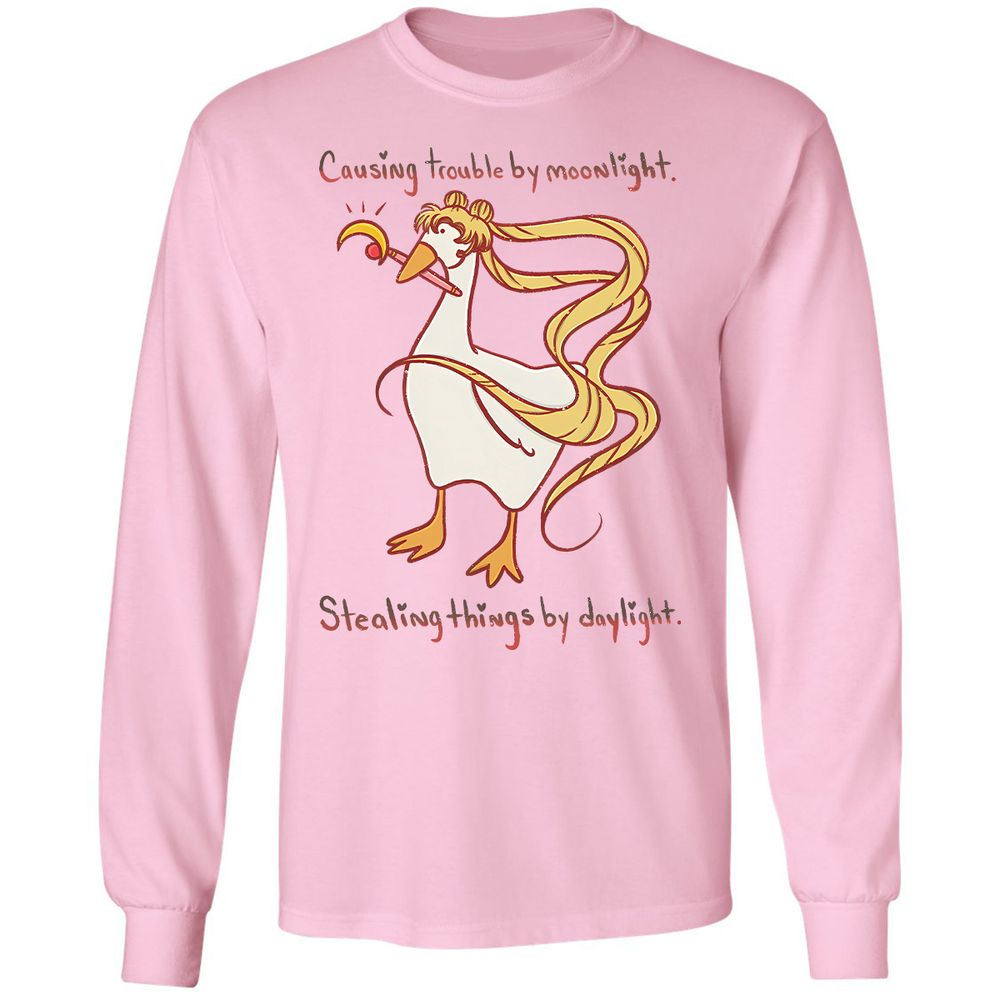 Long Sleeve T-Shirt - KQ4FZVGM - Light Pink - 3