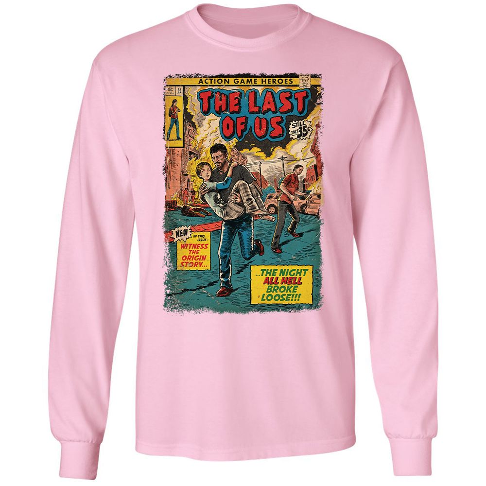 Long Sleeve T-Shirt - GR8HG68S - Light Pink - 3