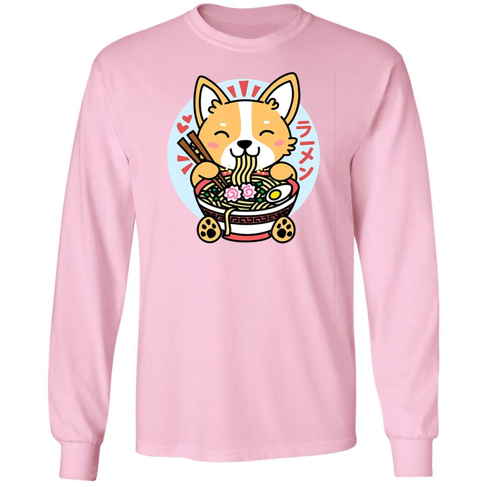 Long Sleeve T-Shirt - 3T7GFJZ7 - Light Pink - 3