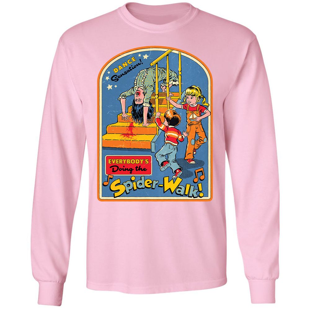 Long Sleeve T-Shirt - YZKD8JQT - Light Pink - 3