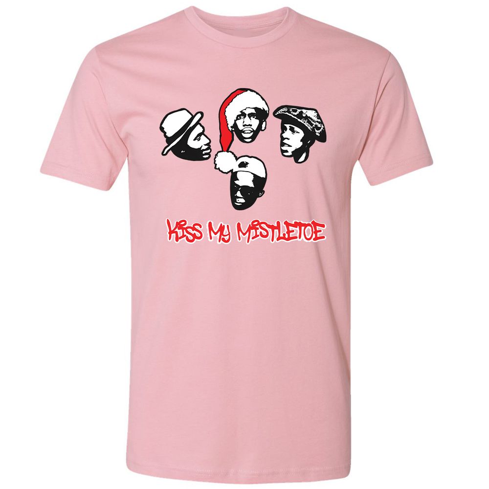 Kiss My Mistletoe Xmas Rap - Light Pink - 3