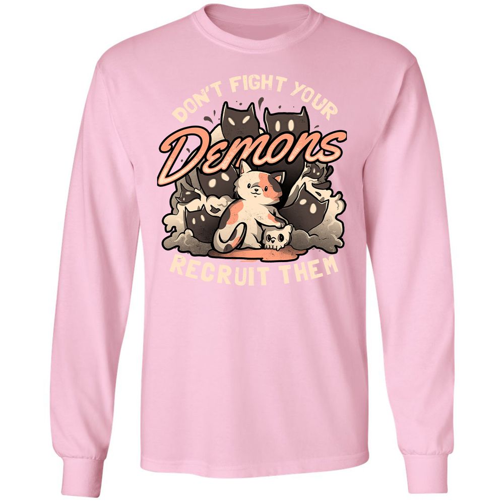 Long Sleeve T-Shirt - CJQBHRT6 - Light Pink - 3