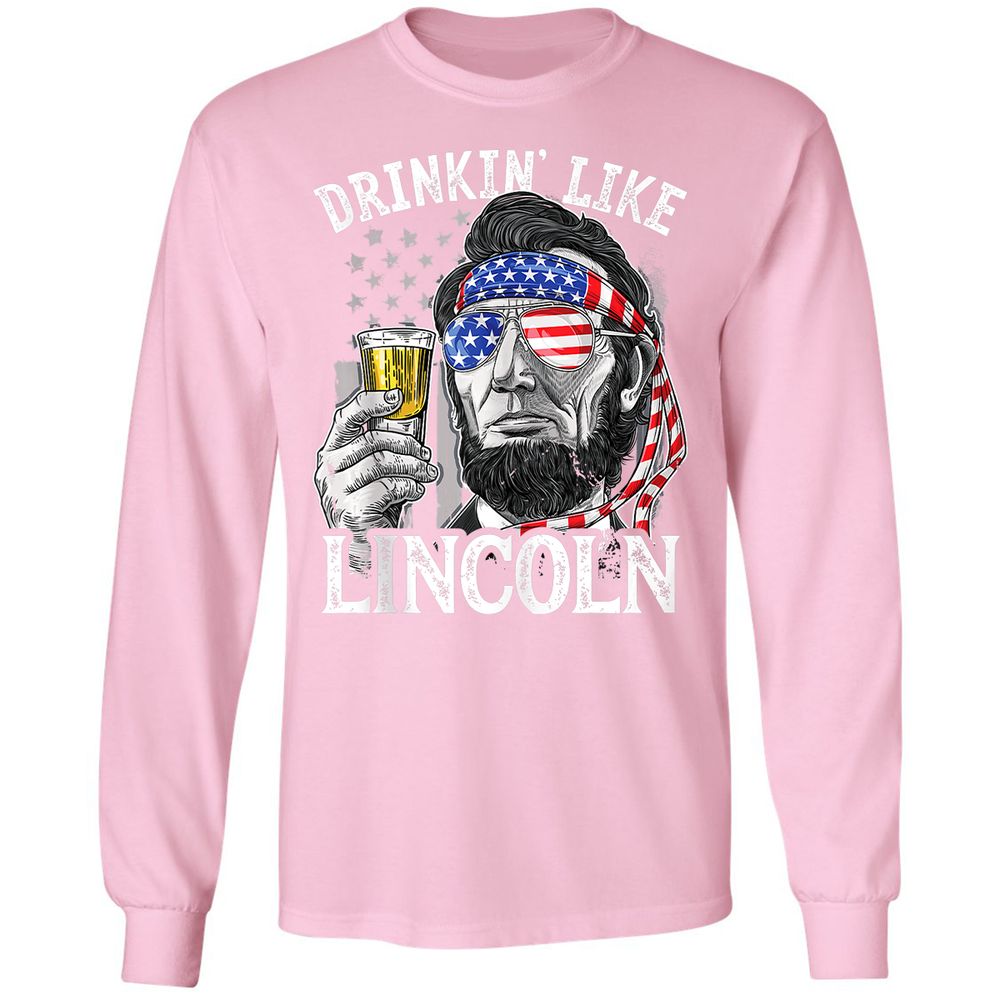 Long Sleeve T-Shirt - FY5DWR2U - Light Pink - 3