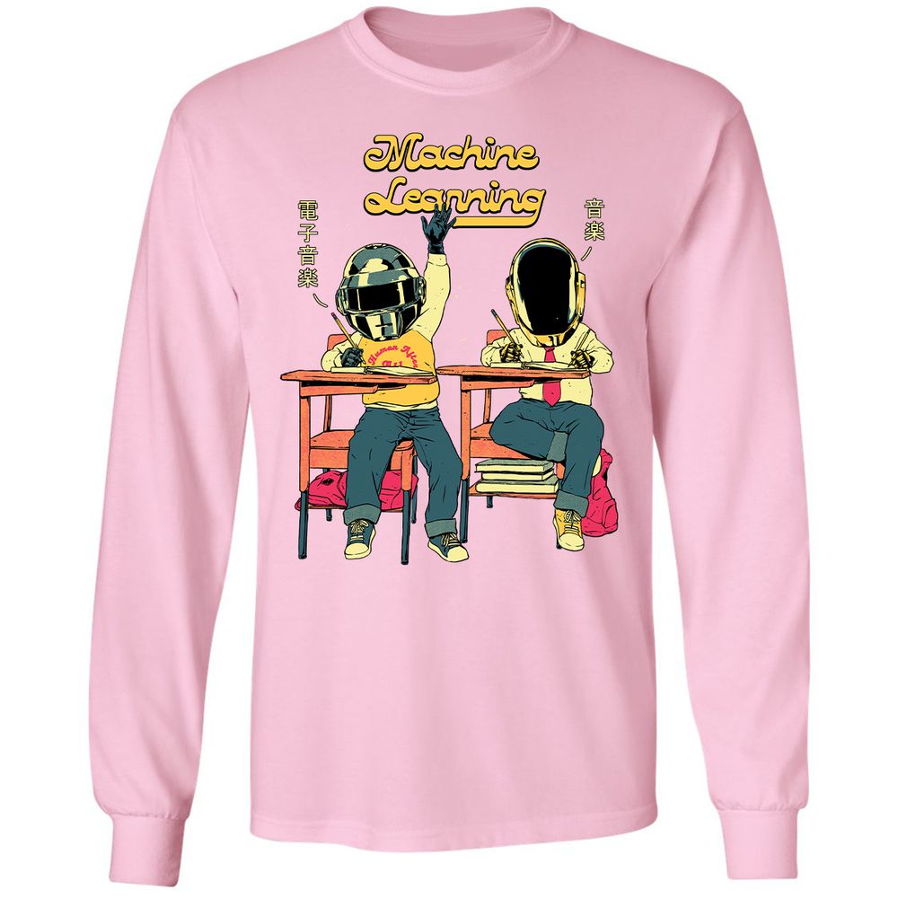 Long Sleeve T-Shirt - TBTE5D9G - Light Pink - 3