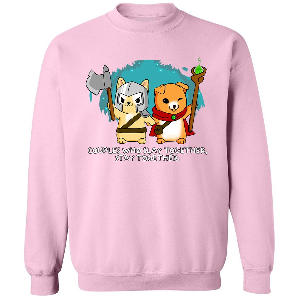 Classic Unisex Sweatshirt - QGJH8CY7 - Light Pink - 3