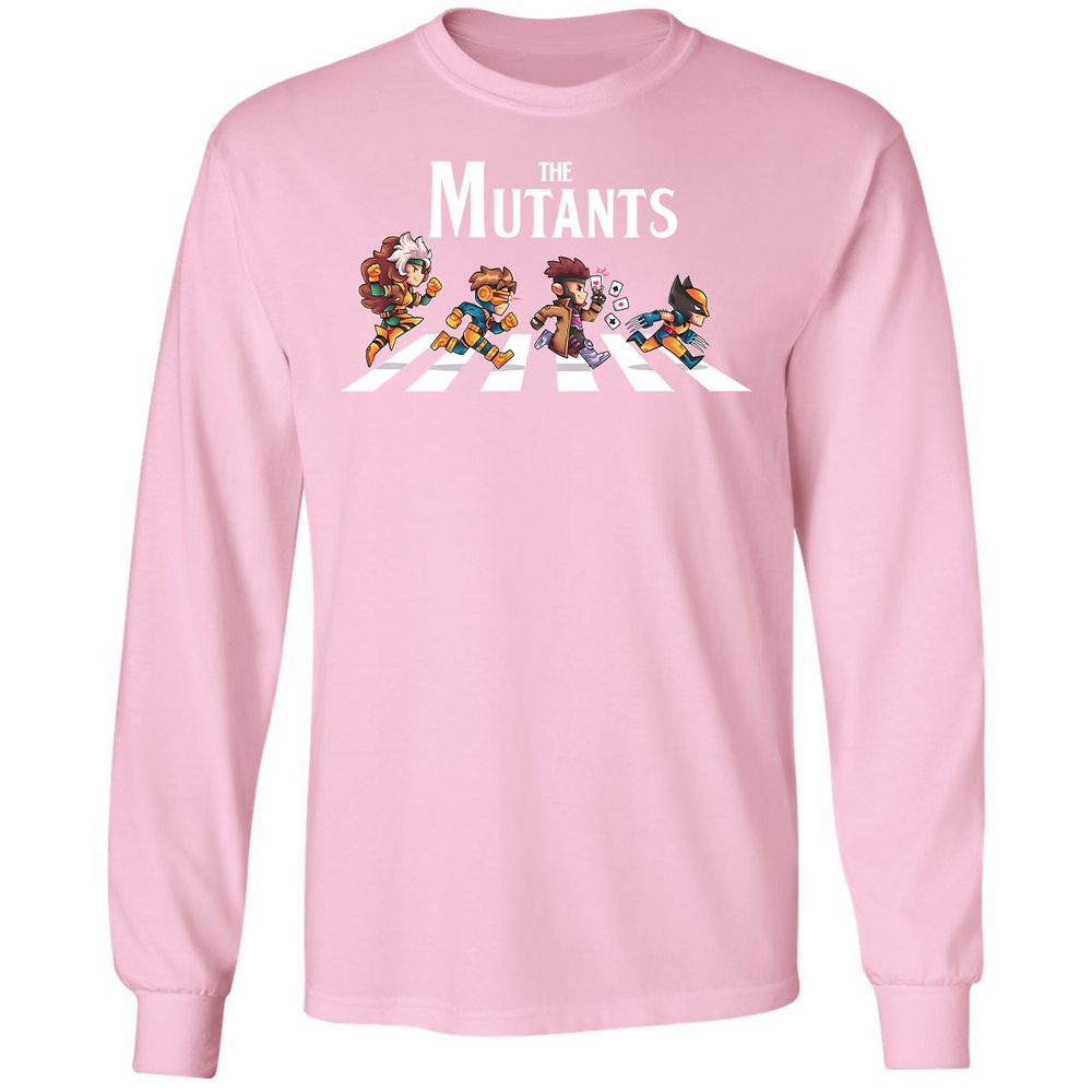 Long Sleeve T-Shirt - HQHS834F - Light Pink - 3