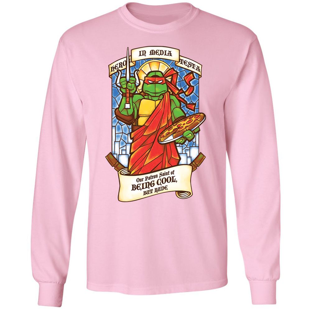 Long Sleeve T-Shirt - YLQ5ELGX - Light Pink - 3