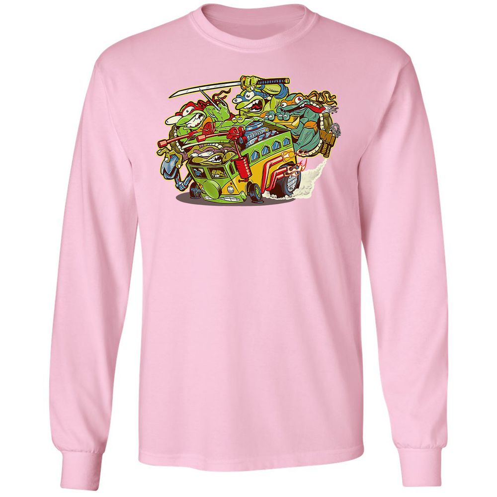 Long Sleeve T-Shirt - Y9TH2G6Z - Light Pink - 3