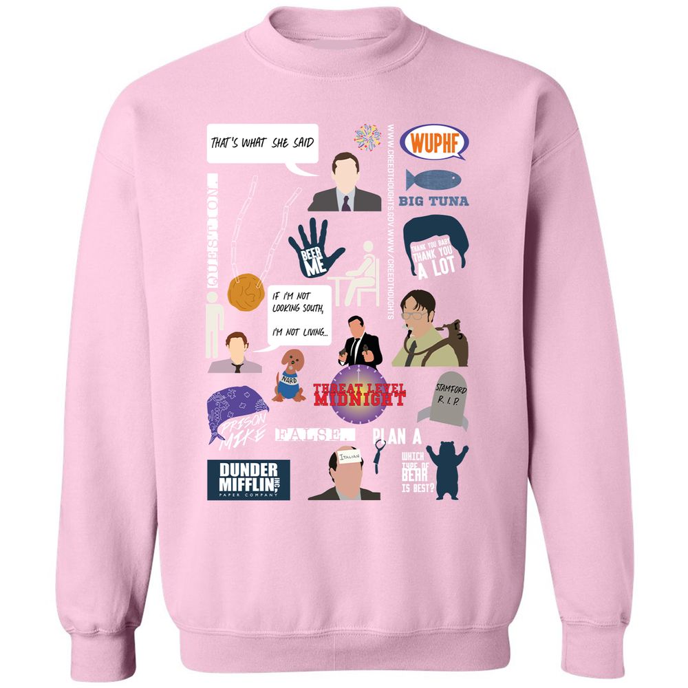 Classic Unisex Sweatshirt - US51S2JT - Light Pink - 3