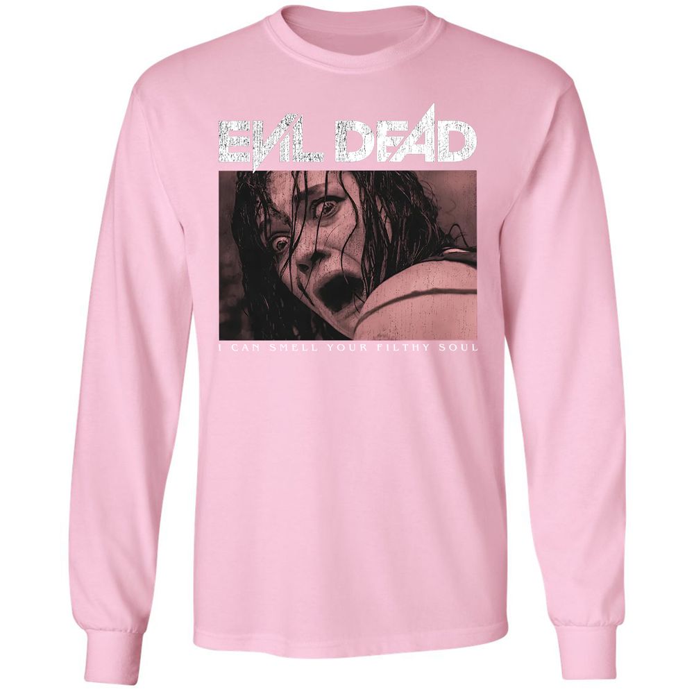 Long Sleeve T-Shirt - Black - Light Pink - 3