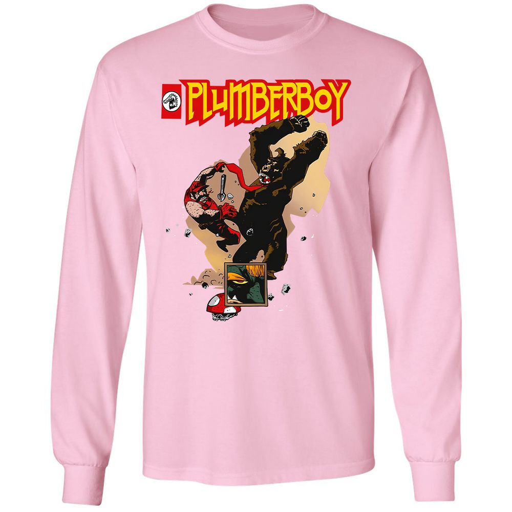 Long Sleeve T-Shirt - N5EYB9Z1 - Light Pink - 3