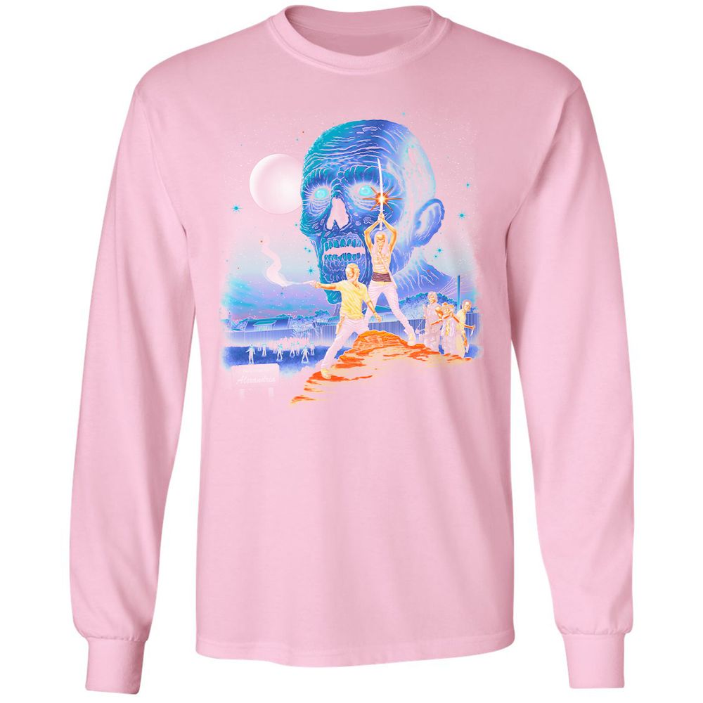 Long Sleeve T-Shirt - TAJ5E98Q - Light Pink - 3