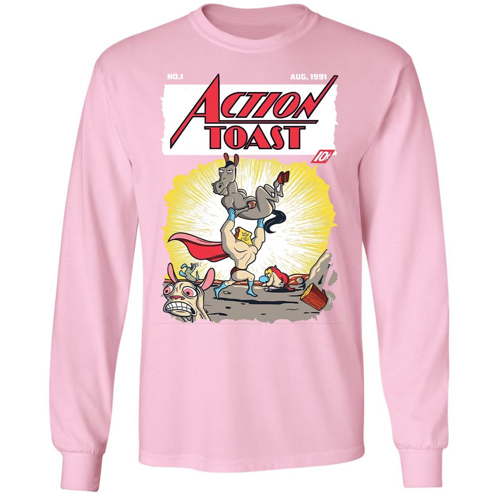 Long Sleeve T-Shirt - 69NGTHRT - Light Pink - 3