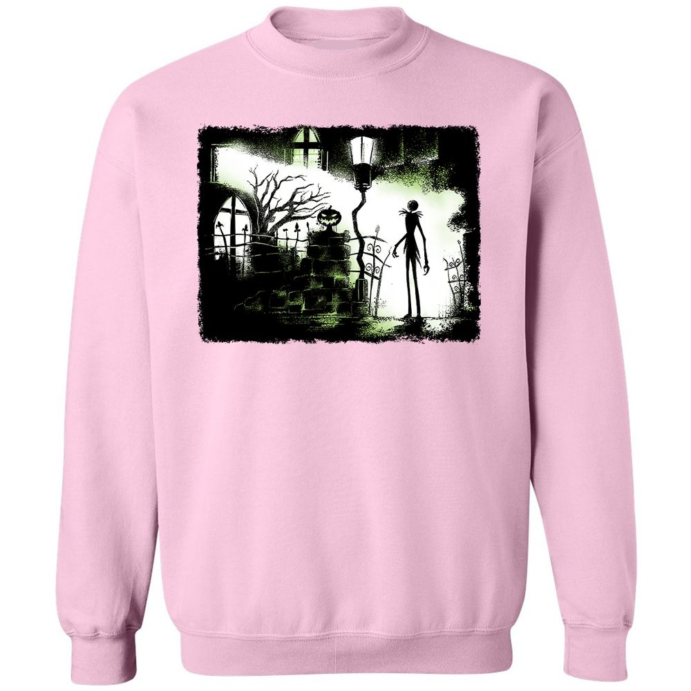 Classic Unisex Sweatshirt - Black - Light Pink - 3