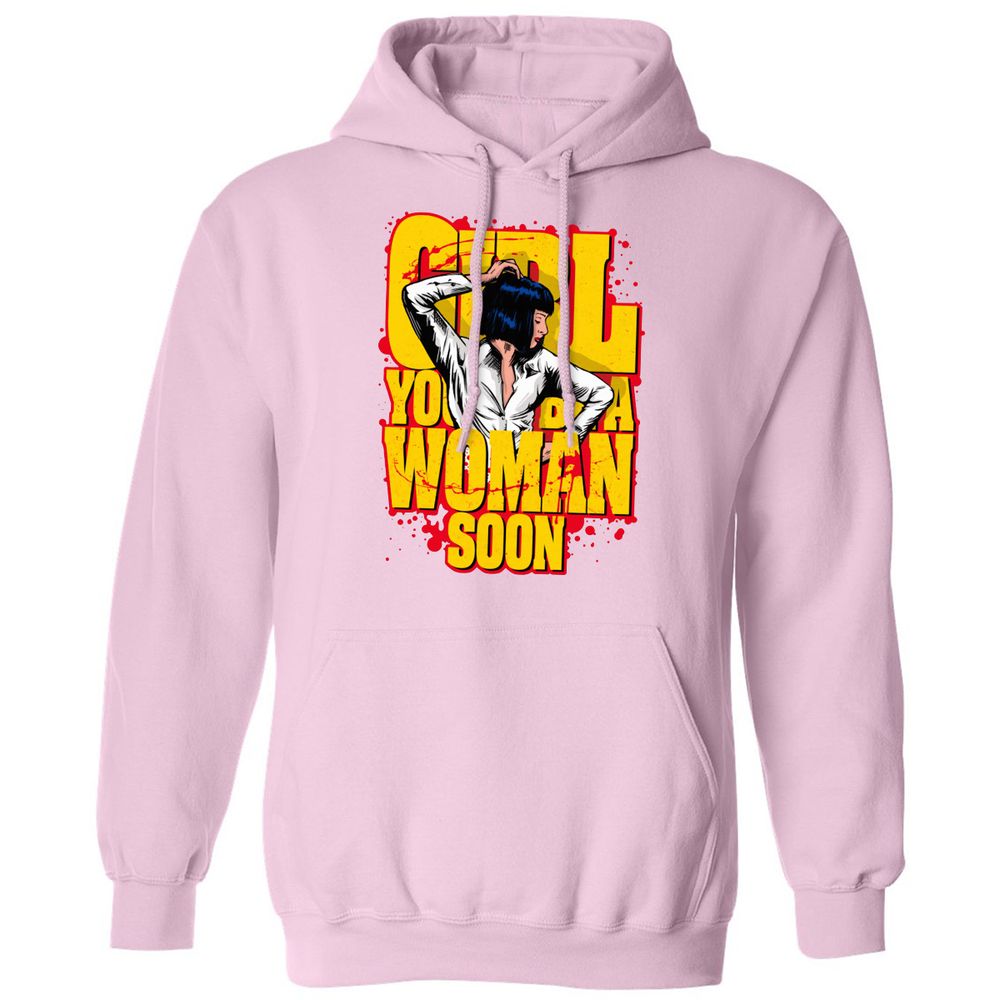 Classic Unisex Hoodie - QKCJYDCL - Light Pink - 3