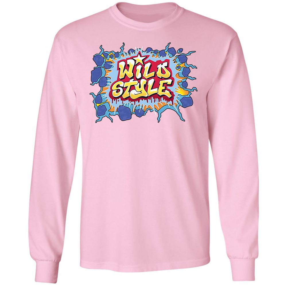 Long Sleeve T-Shirt - Black - Light Pink - 3